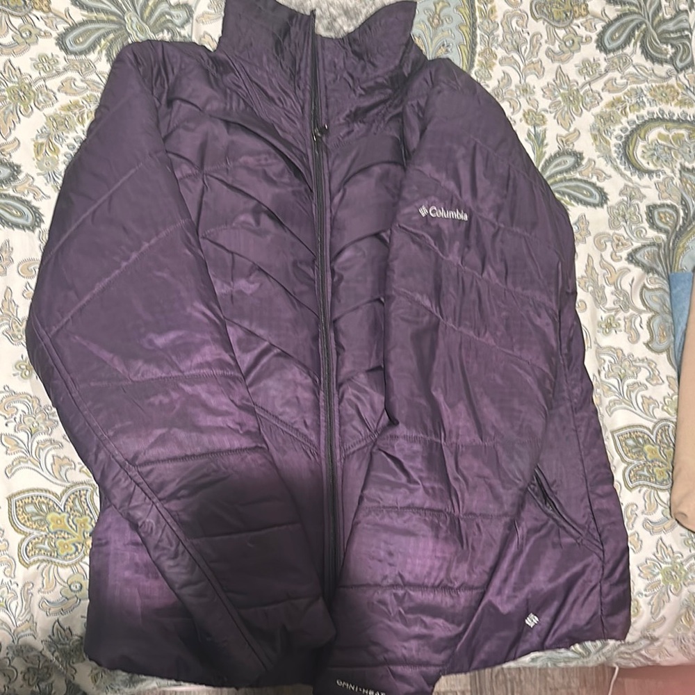 Columbia Purple Puffer Jacket
